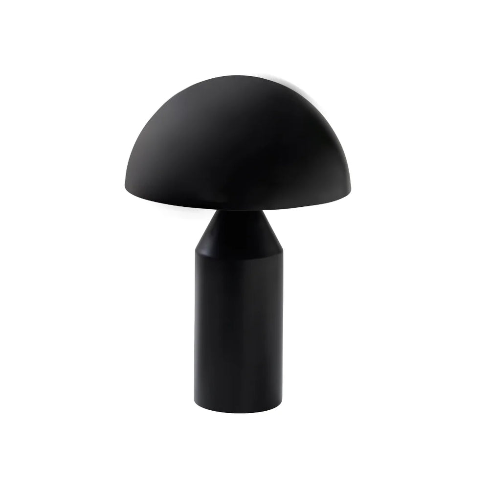 Lampe champignon en métal noir mat