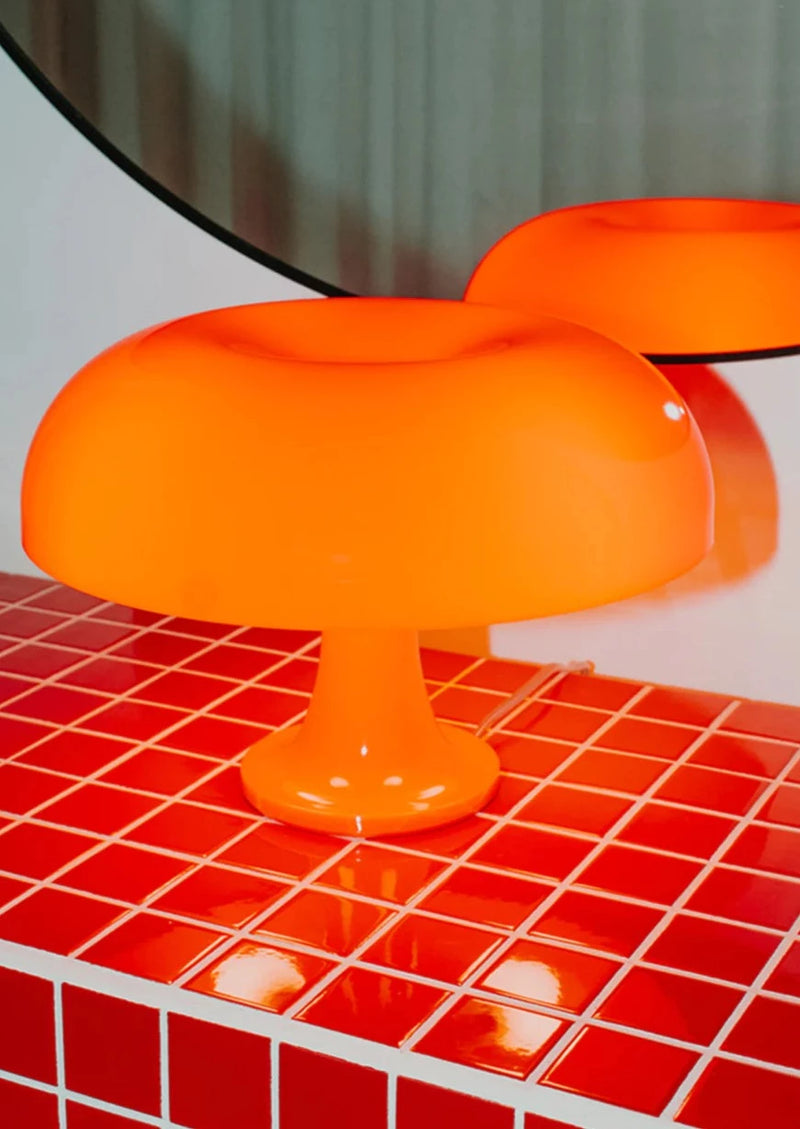 Lampe champignon vintage orange "ORIGINAL"